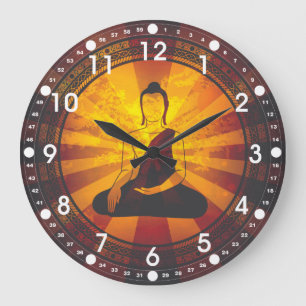 Vintage Buddha Stor Klocka