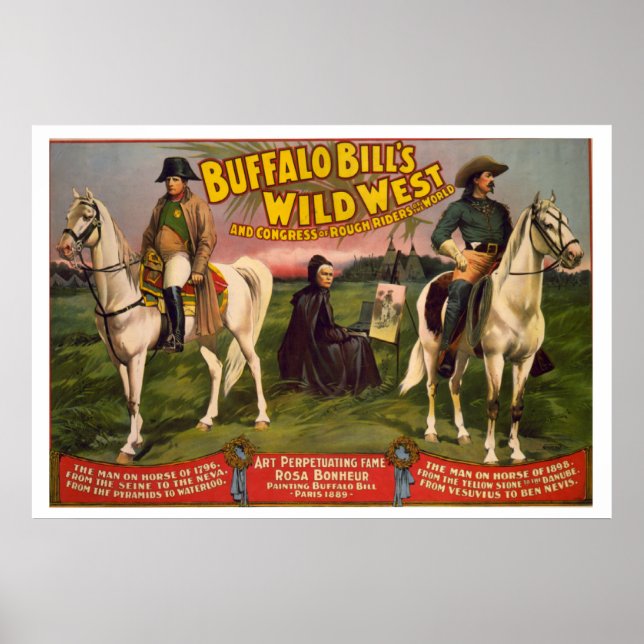 VINTAGE Buffalo Bill POSTER (Framsidan)