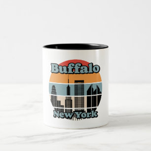 Vintage Buffalo New York Två-Tonad Mugg