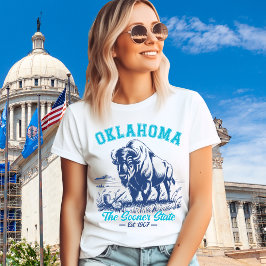 Vintage Buffalo Oklahoma Souvenir T Shirt