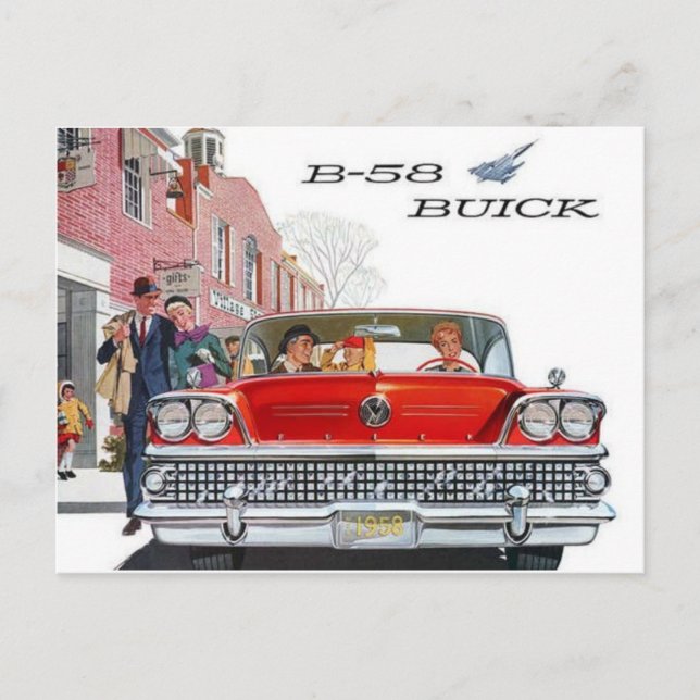 Vintage Buick Ad-vykort Vykort (Framsida)