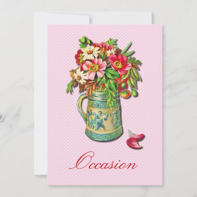 Vintage Bukett Inbjudningar (Framsida)