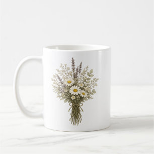 Vintage Bukett med Vilda Blommor Kaffemugg