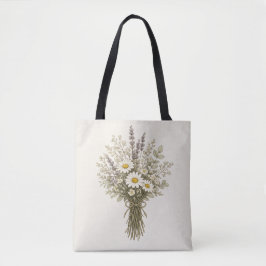 Vintage Bukett med Vilda Blommor Tygkasse