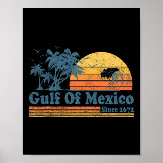 Vintage Bukt i Mexiko sedan 1672: Retro Beach Sol Poster