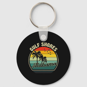 Vintage Bukt Shores Beach Alabama Summer Sunset Pa Nyckelring