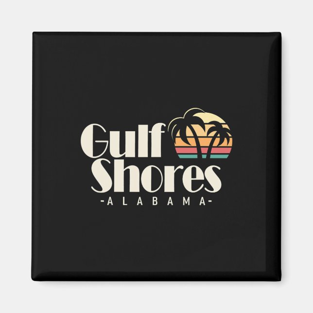 Vintage Bukt Shores Magnet (Framsidan)