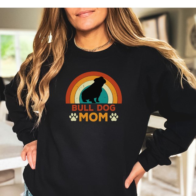 Vintage Bull Dog Mamma Sunset T Shirt (Skapare uppladdad)
