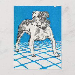 Vintage Bulldog Vykort