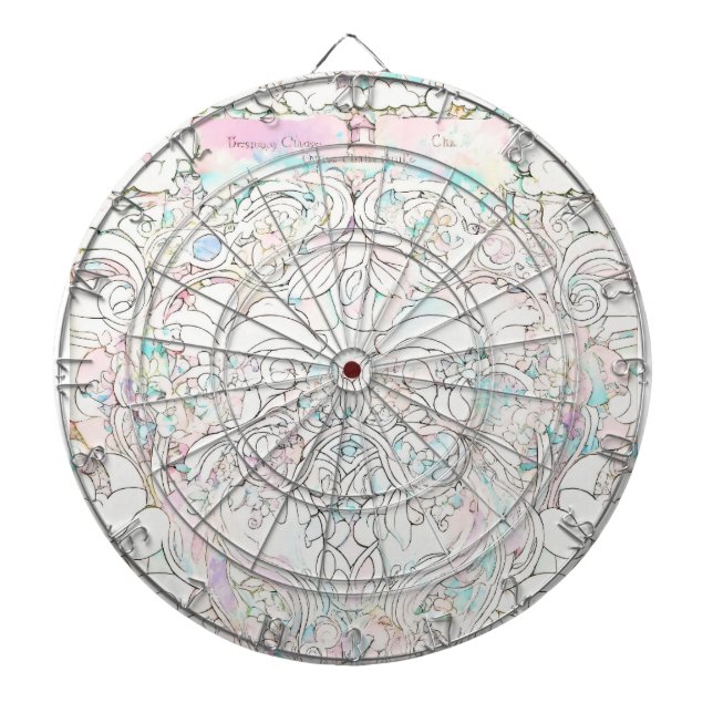 Vintage Bullseye Dartboard "Modern Geometric Dart" Darttavla (Framsidan)