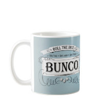 Vintage Bunco Player Dice Blue