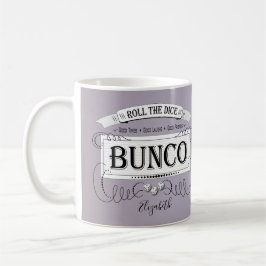 Vintage Bunco Player Monogram Namn Kaffemugg