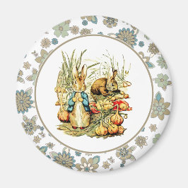 Vintage Bunnies Påsk Gift Magnet