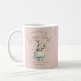 Vintage Bunny Carrot Patch  Kaffemugg