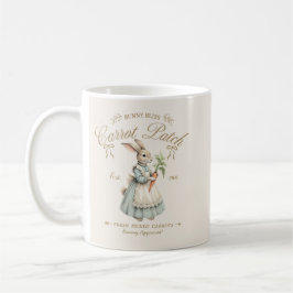 Vintage Bunny Carrot Patch  Kaffemugg
