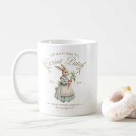 Vintage Bunny Carrot Patch  Kaffemugg