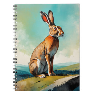 Vintage Bunny Hare Journal Anteckningsbok