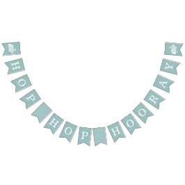 Vintage Bunny Påsk Bunting Banner - Teal Vimplar