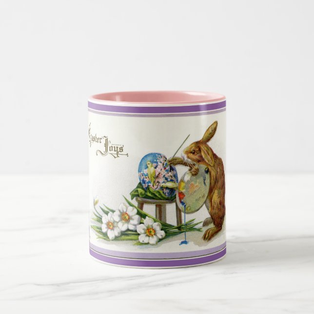 Vintage Bunny Påsk Joys Mugg (Center)