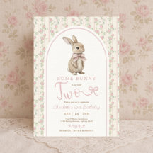  Vintage Bunny Rabbit 2:a födelsedagsflickan