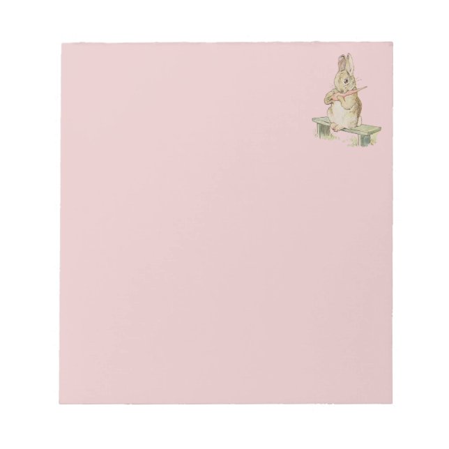 Vintage, BUNNY ROSA ANTECKNINGSBLOCK (Framsida)