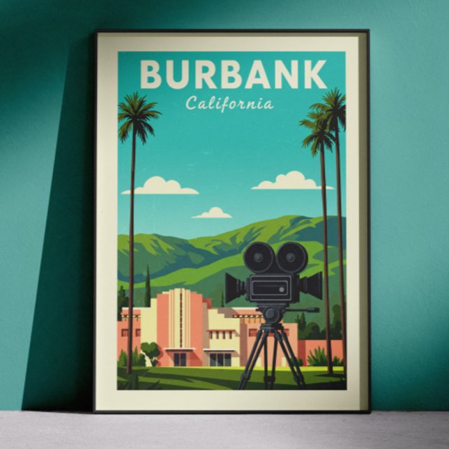 Vintage Burbank California Poster (Skapare uppladdad)