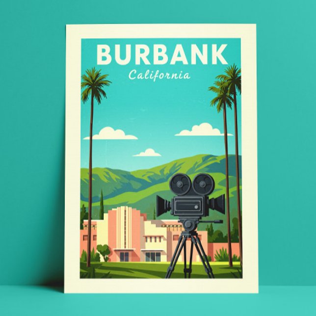 Vintage Burbank California Vykort (Skapare uppladdad)