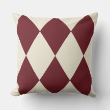 Vintage burgunder Harlequin diamantmönster | Retro
