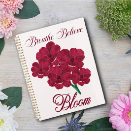 Vintage Burgundy Anemone Blommigts - Breathe, tro