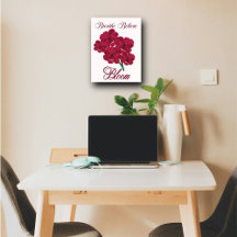 Vintage Burgundy Anemone Blommigts - Breathe, tro