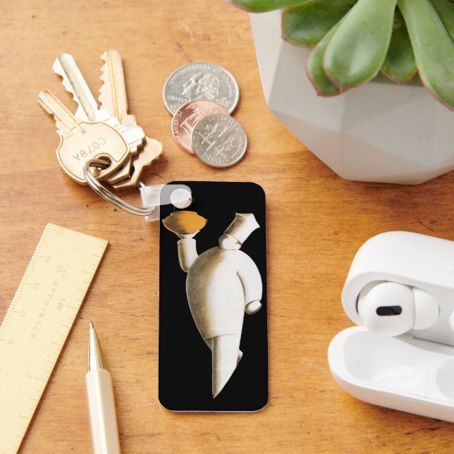 Vintage Business, Art Deco Restaurant Chef Nyckelring (Skrivbord)