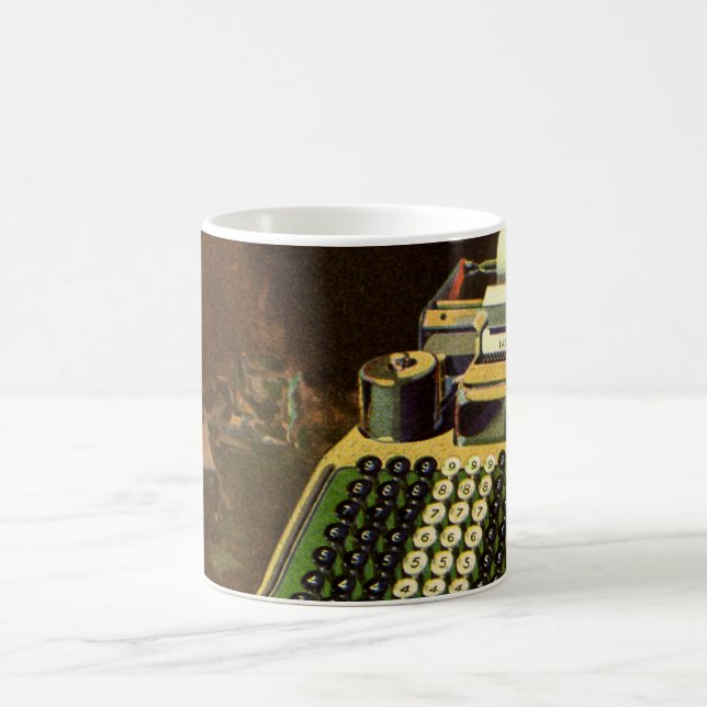 Vintage Business Comptometer Redovisningskalkylato Kaffemugg (Center)