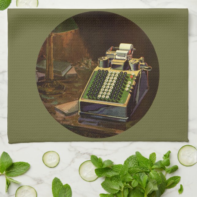 Vintage Business Comptometer Redovisningskalkylato Kökshandduk (Vikta)
