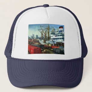 Vintage Business, dockad last Frakt Transport Keps