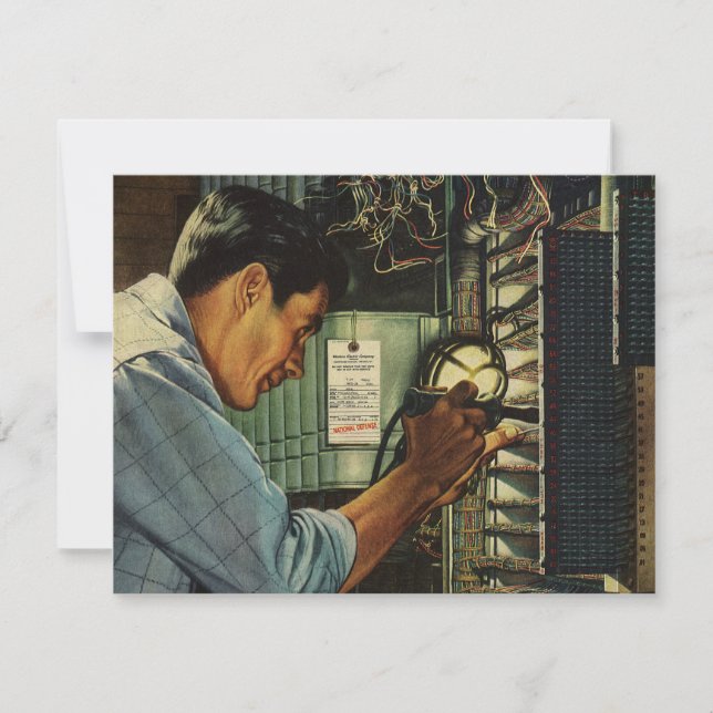 Vintage Business Electrician Circuit Breaker Panel (Framsida)