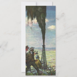Vintage Business, Gushing Oil well med arbetare