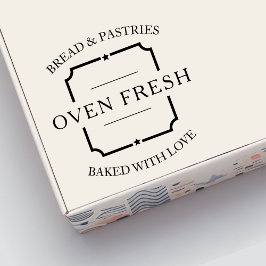 Vintage Business Namn Slogan Bakery Självfärgande Stämpel
