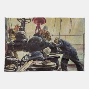Vintage Business, Oil Platform on Ocean Kökshandduk