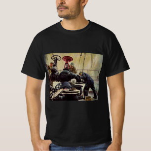 Vintage Business, Oil Platform on Ocean T-shirt