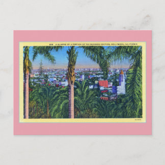 Vintage Business Section Hollywood CAL Vykort