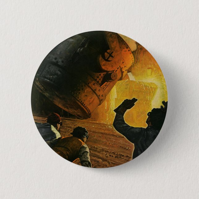 Vintage Business, ståltillverkningsindustri Knapp (Framsida)