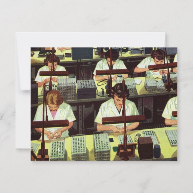 Vintage Business, telefonmonteringsradsarbetare (Framsida)