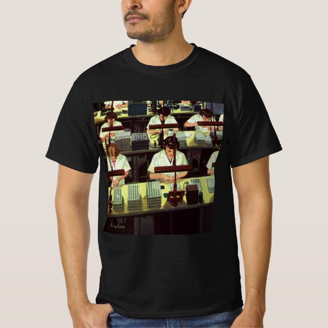 Vintage Business, telefonmonteringsradsarbetare Tröja (Framsida)