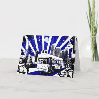 Vintage Buss Helgkort