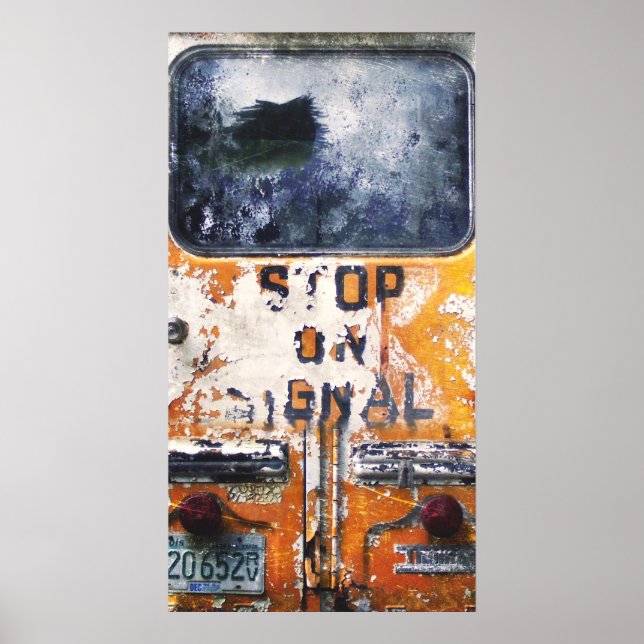 Vintage buss poster (Framsidan)