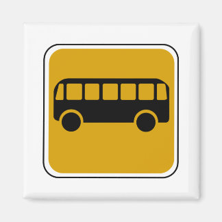 Vintage Buss vägskylt Magnet