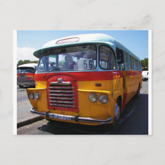 Vintage buss vykort