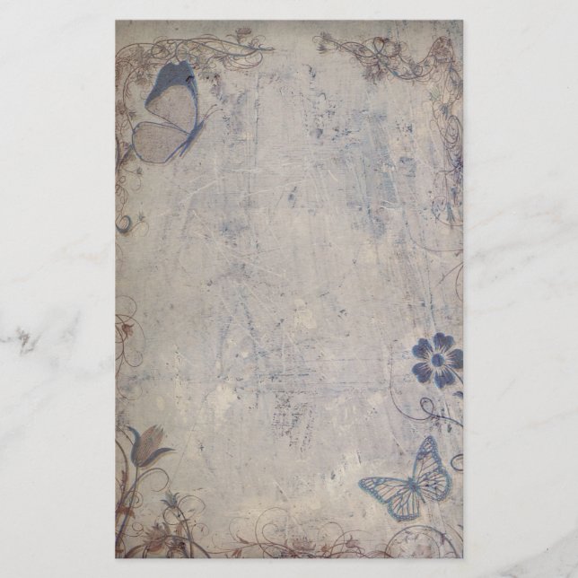 Vintage Butterflies Brevpapper (Framsida)