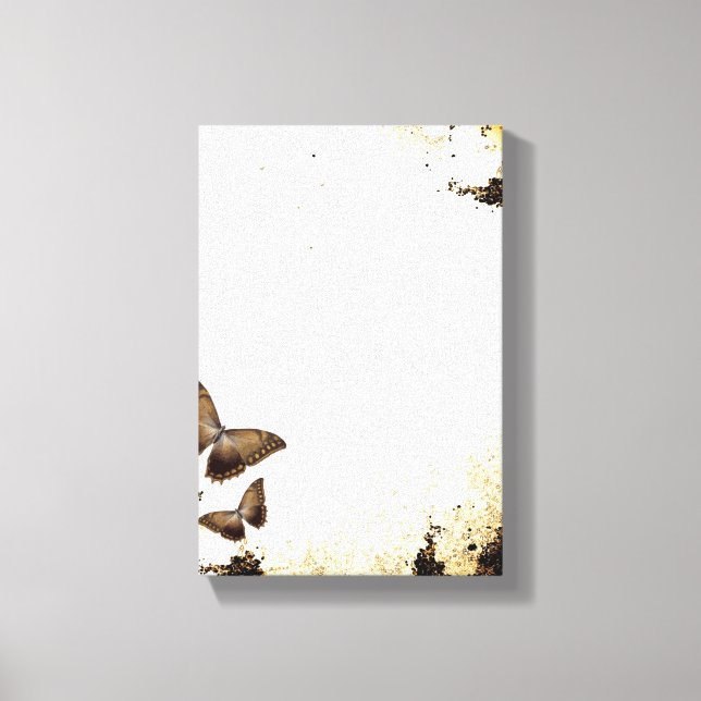 Vintage Butterflies Canvastryck (Framsida)