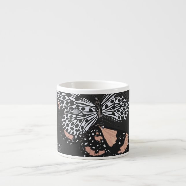 Vintage Butterflies Espressomugg (Framsidan)